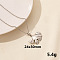 Stylish Stainless Steel Ginkgo Leaf Pendant Necklace for Women
