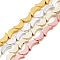 Electroplated Synthetic Non-magnetic Hematite Beads Strands, Crescent Moon, Mixed Color, 8.5x5x2.5mm, Hole: 0.8mm, about 56pcs/strand, 16.22 inch(41.2cm)