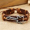 Zinc alloy environmentally friendly guitar accessories genuine leather bracelet