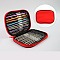 DIY Knitting Needles Sets, Inlcuding Stainless Steel & Aluminum Alloy Hook Needles, Red, 125~145x0.6~6.5mm, 22pcs/set