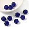 Pave Disco Ball Beads, Polymer Clay Rhinestone Beads, Round, Sapphire, 10mm, Hole: 1.5mm