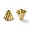 Tibetan Style Bead Cone, Cadmium Free & Lead Free, Flower, Antique Golden Color, Size: about 13mm long, 12mm wide, hole: 2mm, Inner Diameter: 9.5mm, 410pcs/1000g