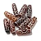 Tibetan Style dZi Beads Strands, Natural Dyed Agate Beads, Rice, Red, 9-Eye, 30x10mm, Hole: 2mm