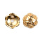 Brass Bead Caps, 6-Petal, Long-lasting, Flower, Real 14K Gold Plated, 6x6x2mm, Hole: 1.1mm