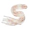 Electroplate Glass Beads Strands, Round, Faceted(32 Faceted), Gradient Color, PeachPuff, 6mm, Hole: 1.2mm, about 61pcs/strand, 12.60''(32cm)