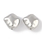CCB Plastic Beads, Nuggets, Silver, 14x14x7mm, Hole: 1.6mm