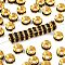 Brass Rhinestone Spacer Beads, Grade A, Rondelle, Golden Metal Color, Amethyst, 9x4mm, Hole: 4mm