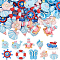 SUNNYCLUE 80Pcs 10 Styles Blue Flatback Charms Ocean Life Summer Resin Charms Flat Back Charm Ice Cream Mermaids Shell Beach Hawaii Cabochons for Crafts Embellishments Scrapbook Jewelry Making DIY