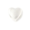 925 Sterling Silver Silde Charms, Heart, Silver, 4x4x2.5mm, Hole: 1.8x0.8mm