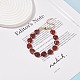 Bracelet de perles de coeur de pierres précieuses pour les femmes BJEW-JB08697-4