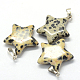 Star Natural Dalmatian Jasper Pendants G-Q367-29-2