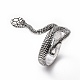 Широкие кольца со змеей для мужчин RJEW-F126-09AS-2
