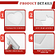 CRASPIRE 2 Sets 2 Colors 3 Inch PVC Mini Heart Hollow Photocard Holder Book AJEW-CP0005-83-6