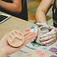 Chgcraft tampon d'argile en bois motif empreinte de patte pour bricolage création outil d'argile outil de poterie d'argile WOOD-WH0030-29A-3
