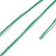 ラウンドワックスポリエステル糸ストリング  マイクロマクラメコード  ツイストコード  革縫い用  ターコイズ  0.8mm  約54.68ヤード（50m）/ロール YC-D004-02E-129-3