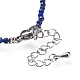 Lapis Lazuli Perlen Armbänder BJEW-JB04555-01-3