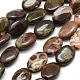 Ovales naturelles multicolores perles d'agate brins G-P063-128-1