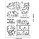 塩ビプラスチックスタンプ  DIYスクラップブッキング用  装飾的なフォトアルバム  カード作り  スタンプシート  猫の模様  16x11x0.3cm DIY-WH0167-56-1017-2
