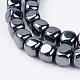Magnetic Synthetic Hematite Beads Strands G-P262-09-1