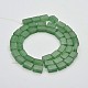 Rectangle Natural Green Aventurine Beads Strands G-N0154-15-2
