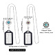 Delorigin diy kit de fabrication collier pendentif demi-rond avec fleur interchangeable DIY-DR0001-04-2