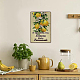 GLOBLELAND Lemon Fruit Vintage Metal Tin Sign Plaque Poster 'Make Lemonade' Retro Metal Wall Decorative Tin Signs 8×12inch for Home Kitchen Bar Coffee Shop Club Orchard Decoration AJEW-WH0189-024-6