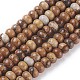 Chapelets de perles en jaspe avec images naturelles G-I256-06-1
