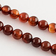 Natural Agate Round Bead Strands G-R197-14mm-1