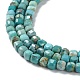 Chapelets de perles en turquoise de HuBei naturelle G-P514-B07-02-4