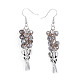 Boucles d'oreilles avec perles en verre EJEW-JE03302-03-2