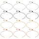 NBEADS 12 Pcs 4 Colors Slider Chain Bracelets KK-NB0002-71-1