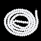 Chapelets de perles en verre opaque de couleur unie GLAA-S178-12C-06-2