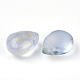 Perles de verre peintes par pulvérisation transparent GLAA-T017-01-A02-3