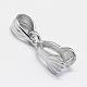 Rhodium Plated 925 Sterling Silver Pendant Bails STER-A102-003P-2