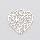 Alloy Heart with Word Mom Pendants PALLOY-140375-S-FF-1