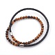 Natural Mixed Stone Wrap Bracelets BJEW-JB04025-M-2