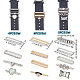 Pandahall elite 13pcs 13 set di ciondoli per cinturino in lega di resina in stile cuore e fiocco e ovali e rettangolari MOBA-PH0001-14-2