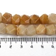 Natural Topaz Jade Star Cut Round Beads Strands G-M418-C15-01-5