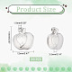 DICOSMETIC 30Pcs Fruit Charms Stainless Steel Charms Apples with Leaf Pendant Mini Apples Bead Charms Lovely Metal Charms for DIY Jewelry Making and Crafts Finding Accessory STAS-DC0011-23-2