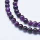Fili di perle di pietra mica naturale di lepidolite / viola G-E444-40-6mm-3