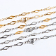 Rhombus 304 Stainless Steel Chain Necklaces and Bracelets Sets STAS-P047-46-1