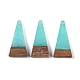 Pendentifs en résine & en bois&nbsp;WOOD-F015-03C-1
