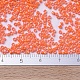 MIYUKIデリカビーズ小  シリンダー  日本製シードビーズ  15/0  （dbs0161)不透明なオレンジ色のab  1.1x1.3mm  穴：0.7mm  約3500個/10g X-SEED-J020-DBS0161-4