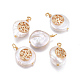 Natural Cultured Freshwater Pearl Pendants PEAR-L027-26A-1