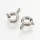 925 Sterling Silver Spring Ring Clasps STER-K037-069F-2