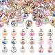 54 Stück 9 Stile Glasanhänger&nbsp;FIND-TA0008-55-2