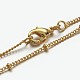Brass Chain Necklaces X-MAK-F013-07G-2