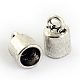 Tibetan Style Alloy Cord Ends TIBEP-S300-08AS-RS-1
