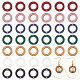 Nbeads 140 pcs 7 couleurs pendentifs de boucles d'oreilles en bois naturel WOOD-NB0002-21-1