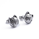 Retro 304 Stainless Steel Stud Earrings EJEW-L248-032AS-1
